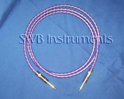 Quarter inch cable in designer pattern, 6 feet. Other lengths and patterns available.