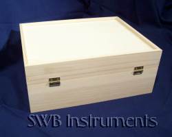10x8x4 inch wood box, rear view. Other sizes available.